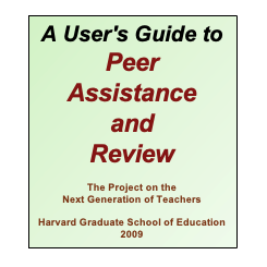 Cover to A User's Guide to Peer Assistance and Review